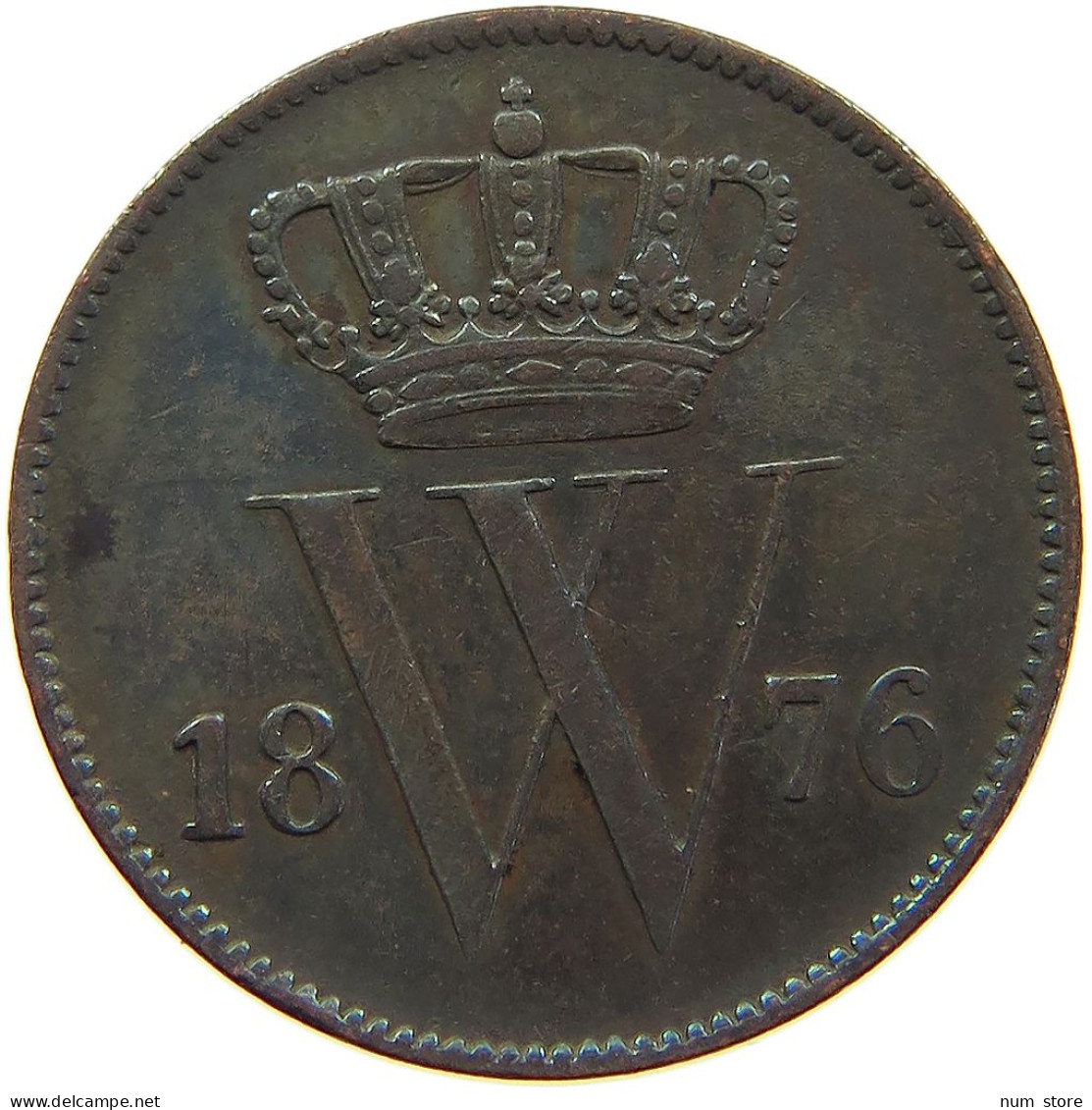 NETHERLANDS CENT 1876 Willem III. 1849-1890 #t158 0697 - 1849-1890 : Willem III