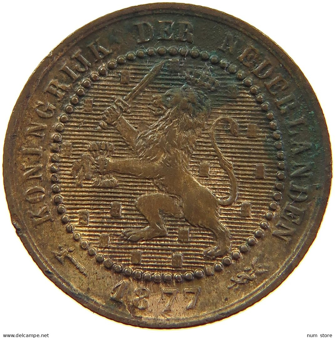 NETHERLANDS CENT 1877 Willem III. 1849-1890 #a015 0485 - 1849-1890 : Willem III