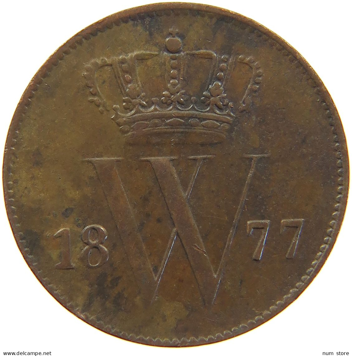 NETHERLANDS CENT 1877 Willem III. 1849-1890 #c050 0123 - 1849-1890: Willem III.