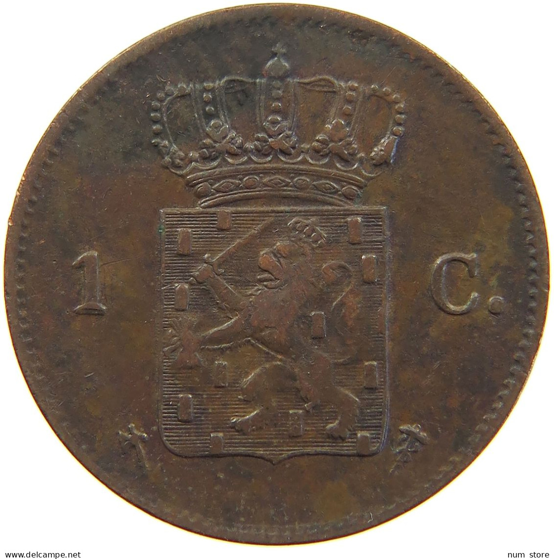 NETHERLANDS CENT 1877 Willem III. 1849-1890 #c050 0123 - 1849-1890: Willem III.