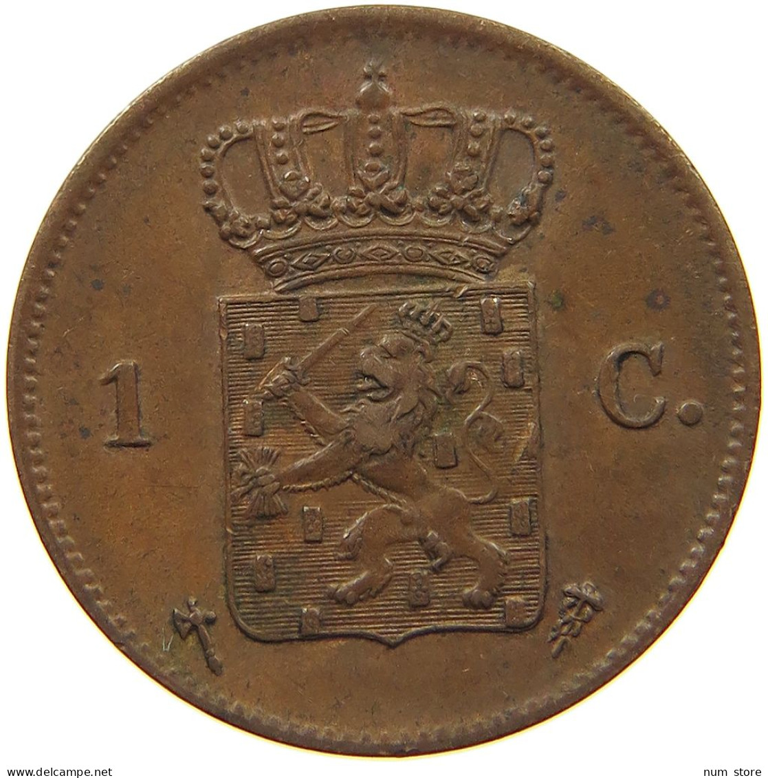 NETHERLANDS CENT 1876 Willem III. 1849-1890 #t140 0567 - 1849-1890 : Willem III