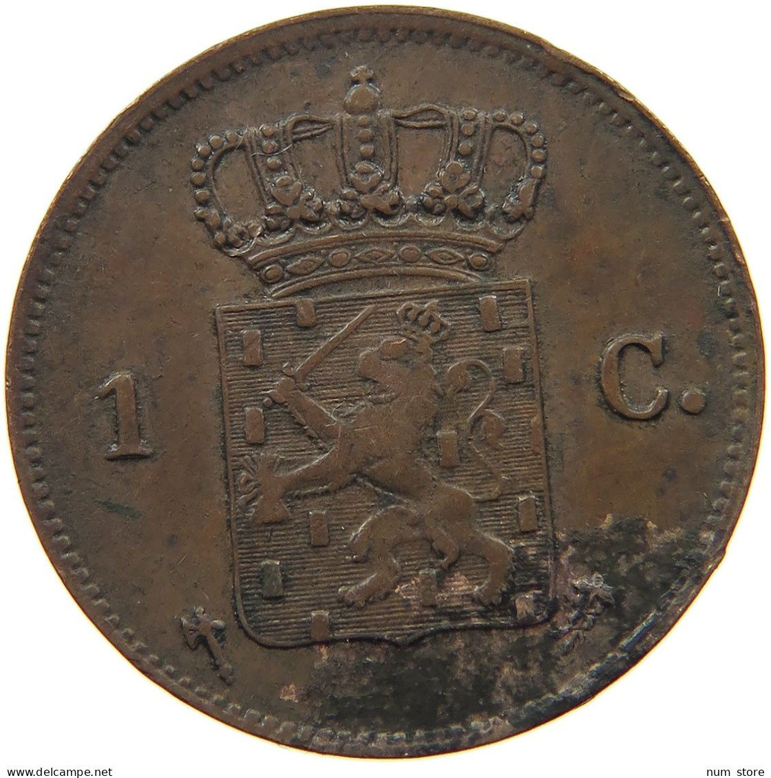 NETHERLANDS CENT 1876 Willem III. 1849-1890 #c080 0607 - 1849-1890 : Willem III