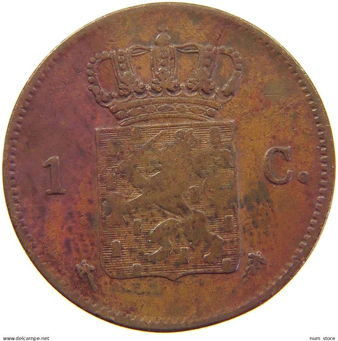 NETHERLANDS CENT 1876 Willem III. 1849-1890 #c064 0125 - 1849-1890: Willem III.