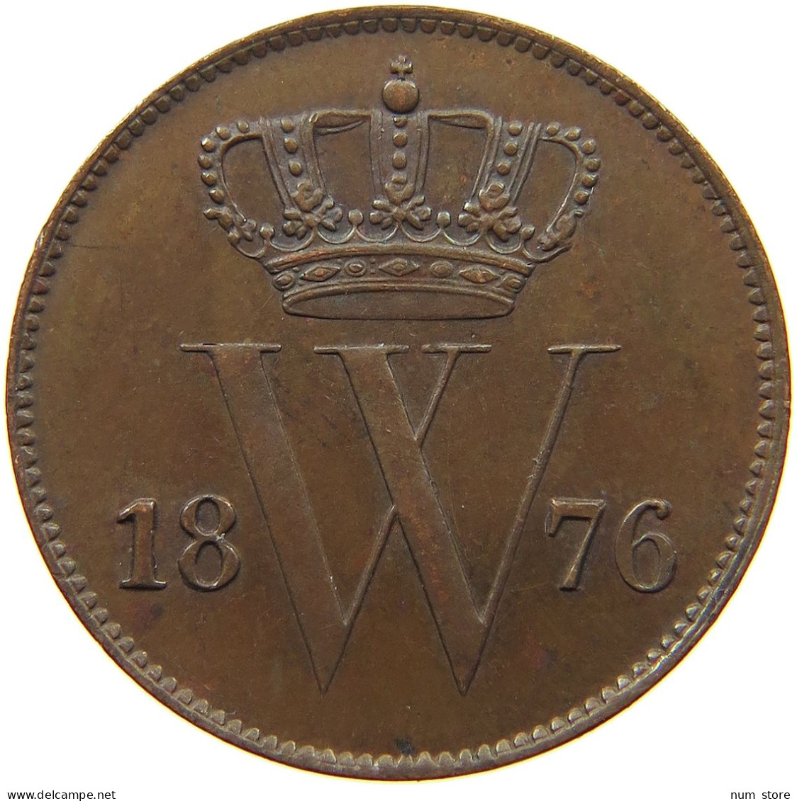 NETHERLANDS CENT 1876 Willem III. 1849-1890 #t116 1021 - 1849-1890 : Willem III