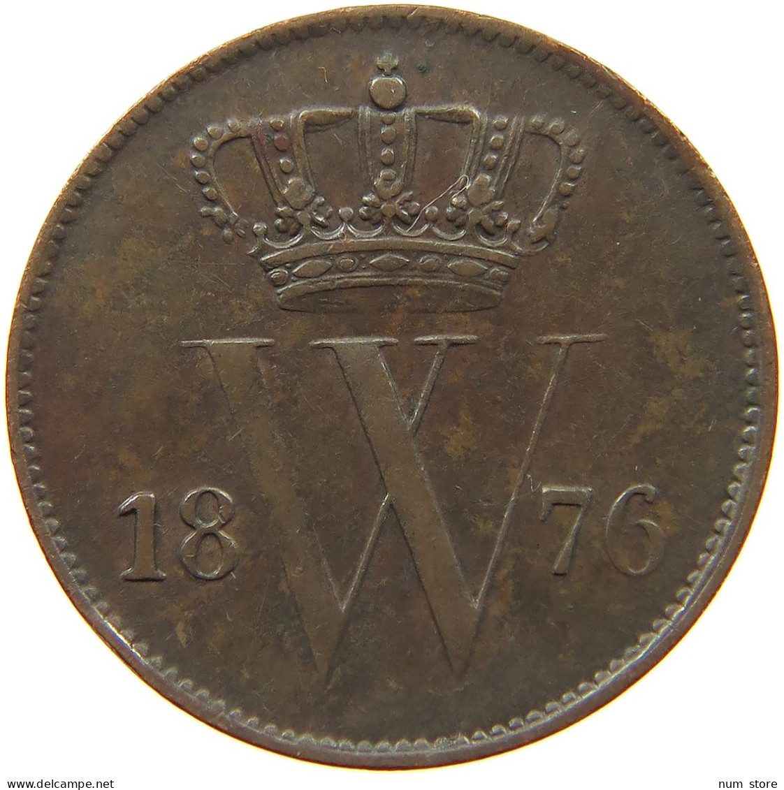 NETHERLANDS CENT 1876 Willem III. 1849-1890 #a012 0261 - 1849-1890: Willem III.