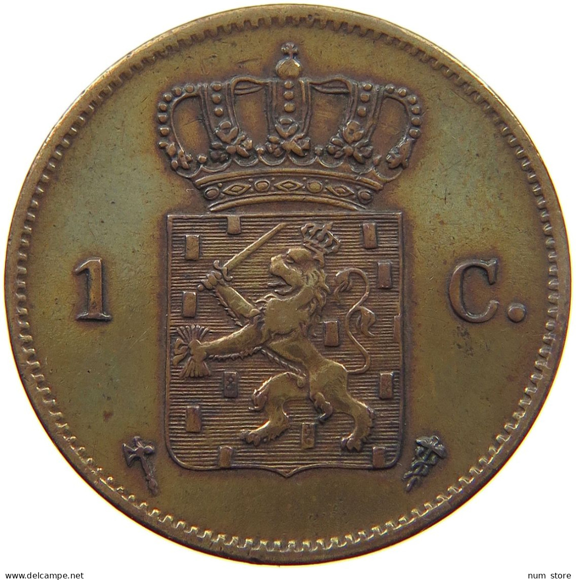 NETHERLANDS CENT 1875 Willem III. 1849-1890 #t083 0547 - 1849-1890 : Willem III