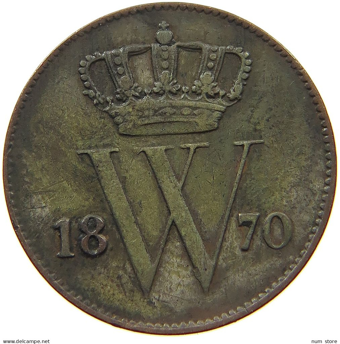 NETHERLANDS CENT 1870 Willem III. 1849-1890 #t146 0189 - 1849-1890 : Willem III