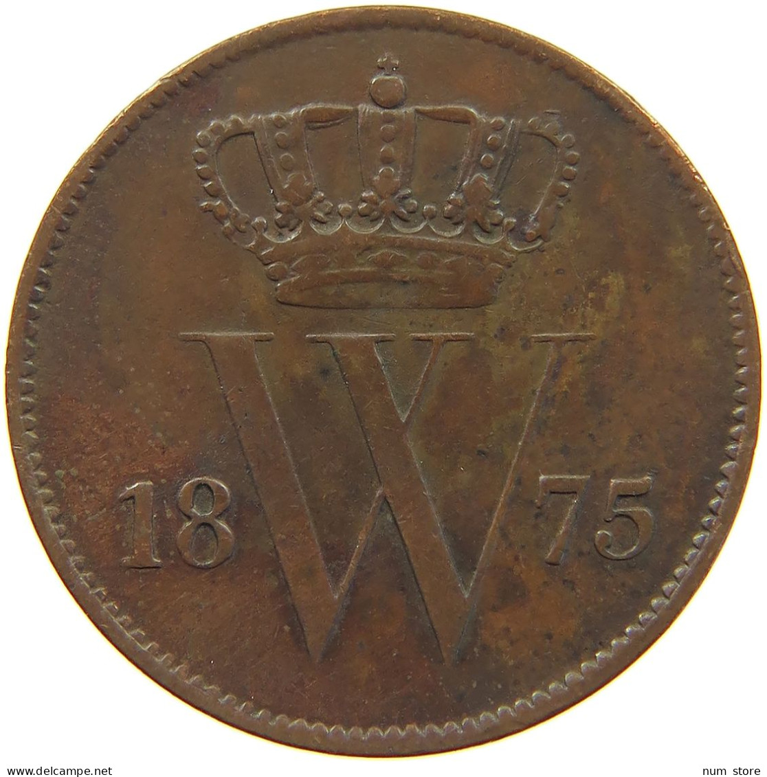 NETHERLANDS CENT 1875 Willem III. 1849-1890 #c052 0481 - 1849-1890 : Willem III