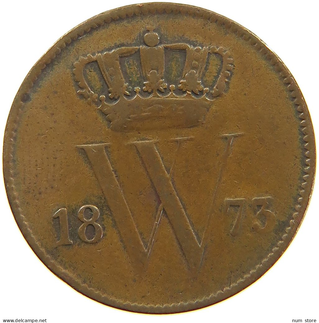 NETHERLANDS CENT 1873 Willem III. 1849-1890 #a085 0383 - 1849-1890 : Willem III