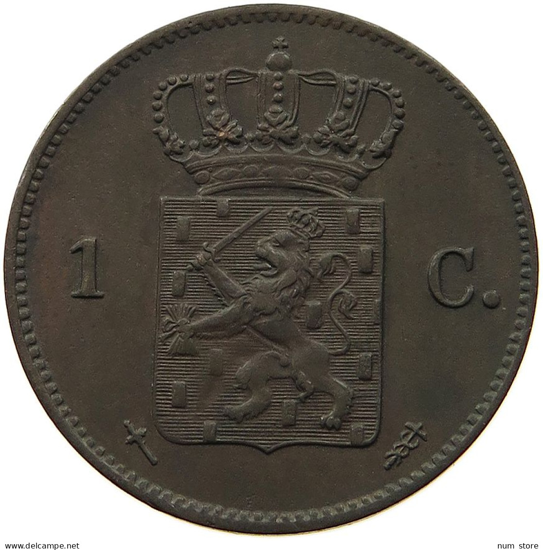 NETHERLANDS CENT 1870 Willem III. 1849-1890 #t061 0235 - 1849-1890: Willem III.