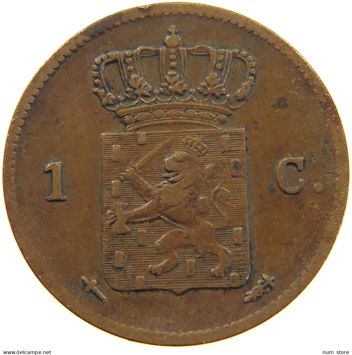 NETHERLANDS CENT 1863 Willem III. 1849-1890 #c081 0105 - 1849-1890: Willem III.