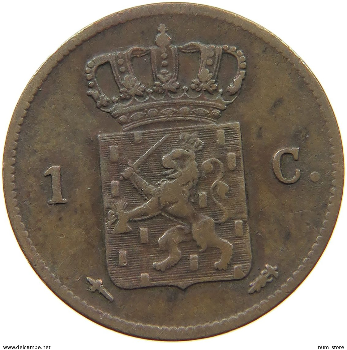 NETHERLANDS CENT 1863 Willem III. 1849-1890 #c080 0605 - 1849-1890 : Willem III