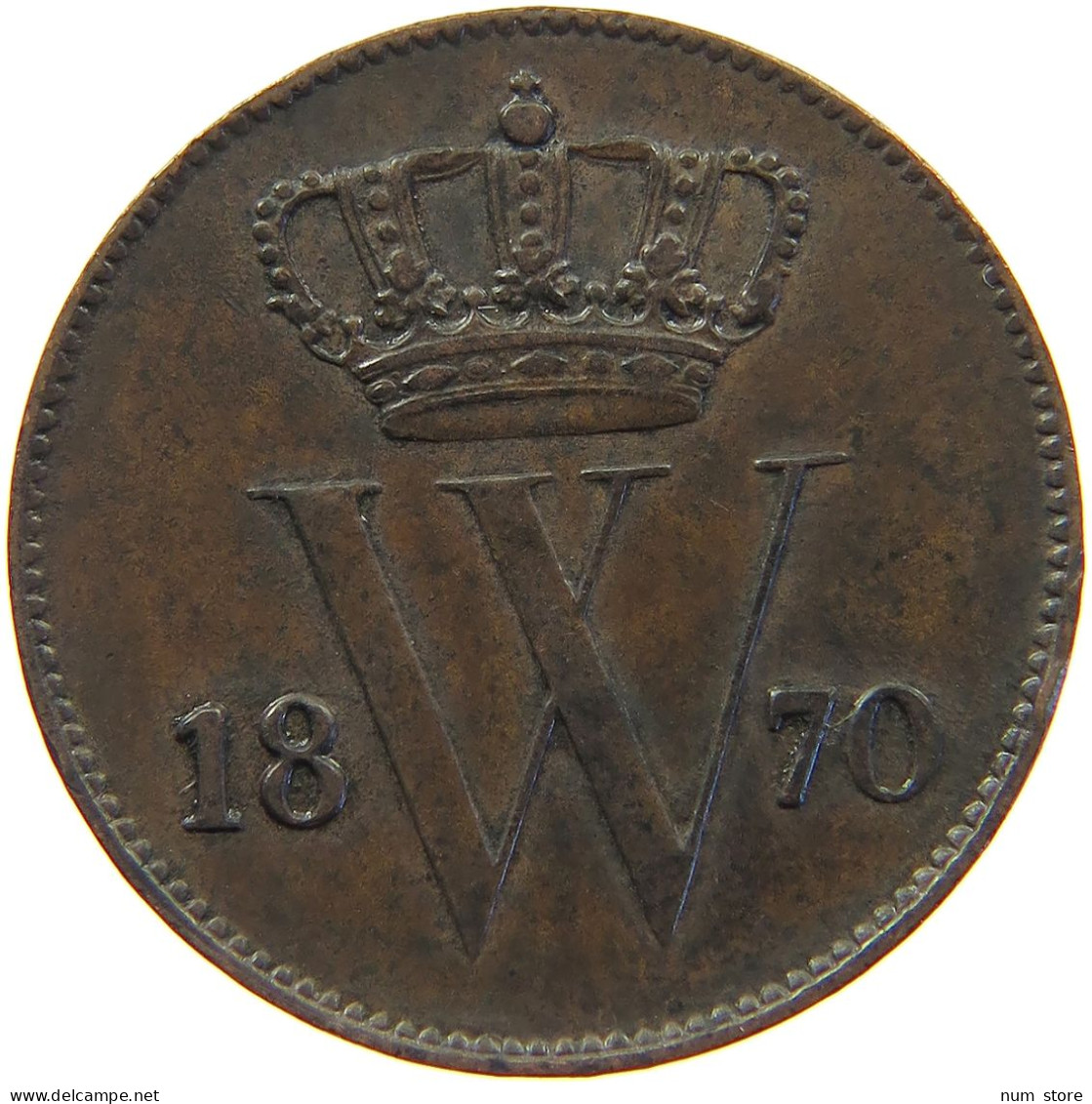 NETHERLANDS CENT 1870 Willem III. 1849-1890 #s018 0275 - 1849-1890: Willem III.