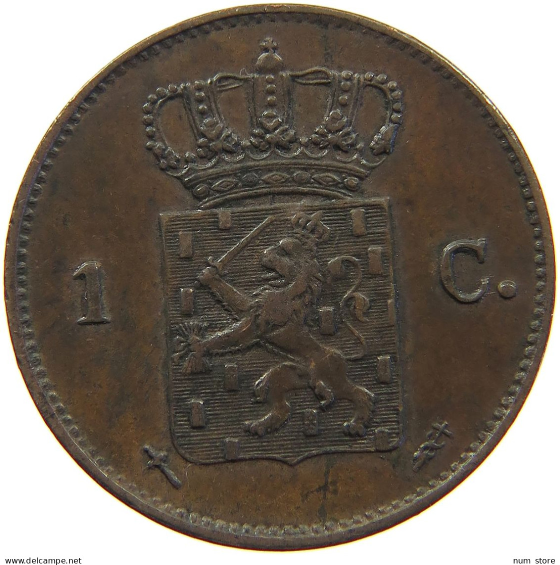 NETHERLANDS CENT 1870 Willem III. 1849-1890 #s018 0275 - 1849-1890: Willem III.