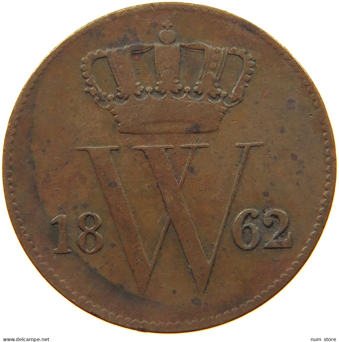 NETHERLANDS CENT 1862 Willem III. 1849-1890 #c081 0109 - 1849-1890 : Willem III