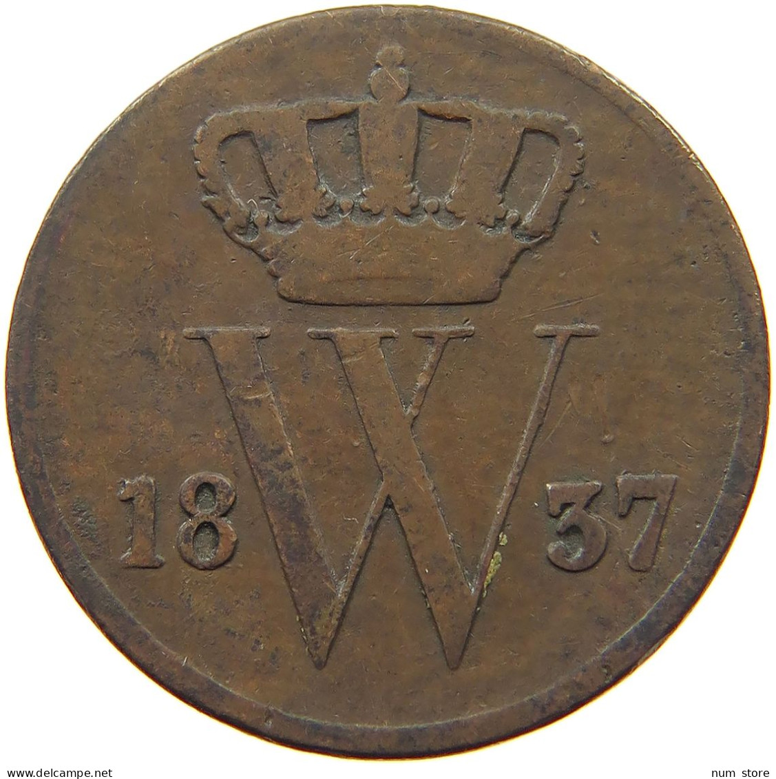 NETHERLANDS CENT 1837 WILLEM I. 1815-1840 #s036 0585 - 1815-1840: Willem I