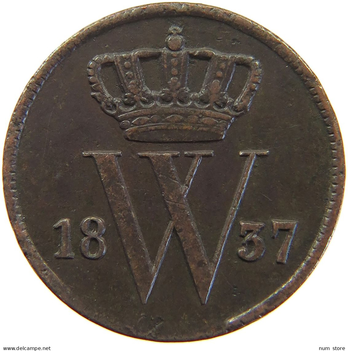 NETHERLANDS CENT 1837 WILLEM I. 1815-1840 #c064 0123 - 1815-1840 : Willem I