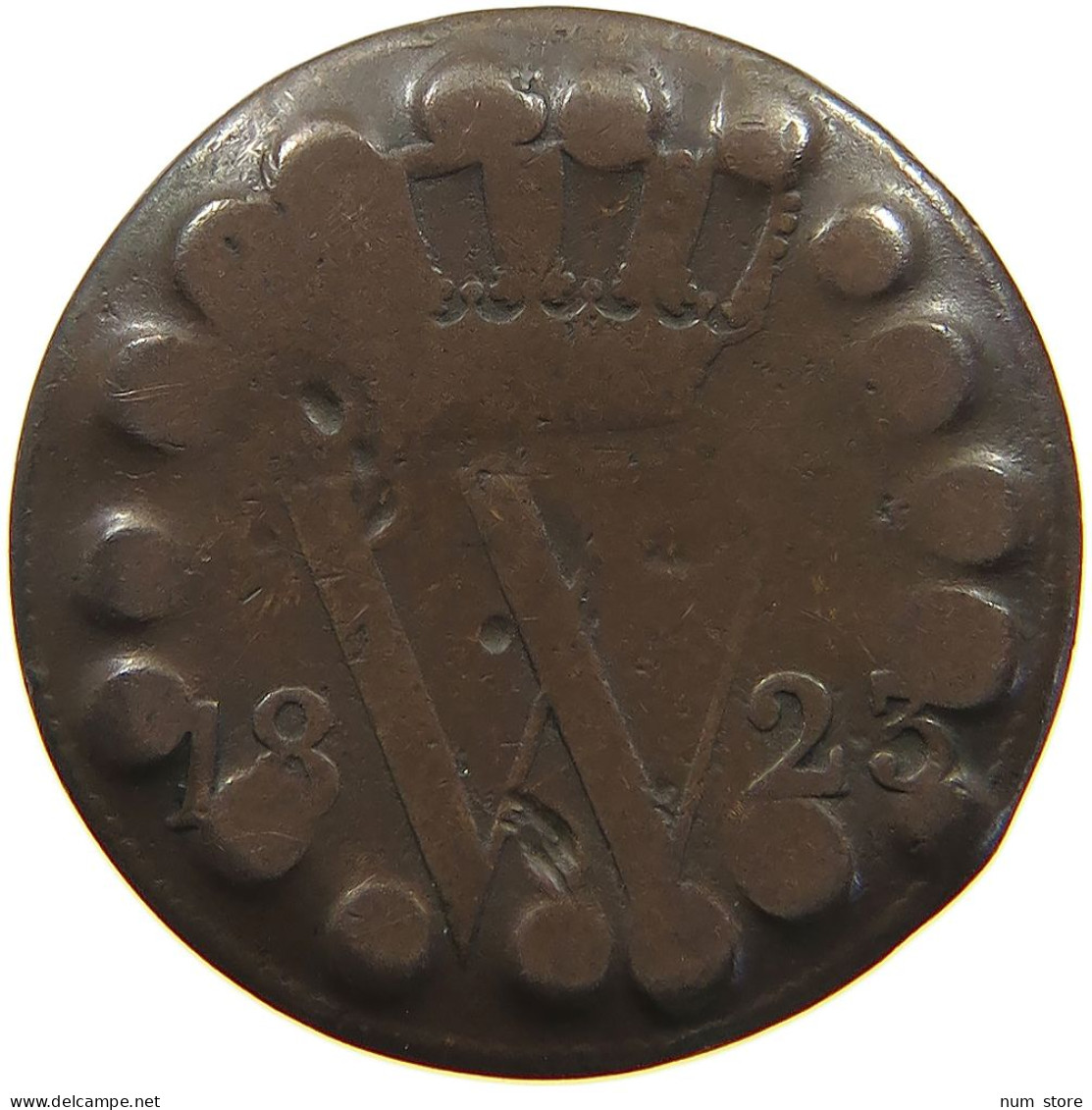 NETHERLANDS CENT 1823 WILLEM I. 1815-1840 #t161 0309 - 1815-1840: Willem I.