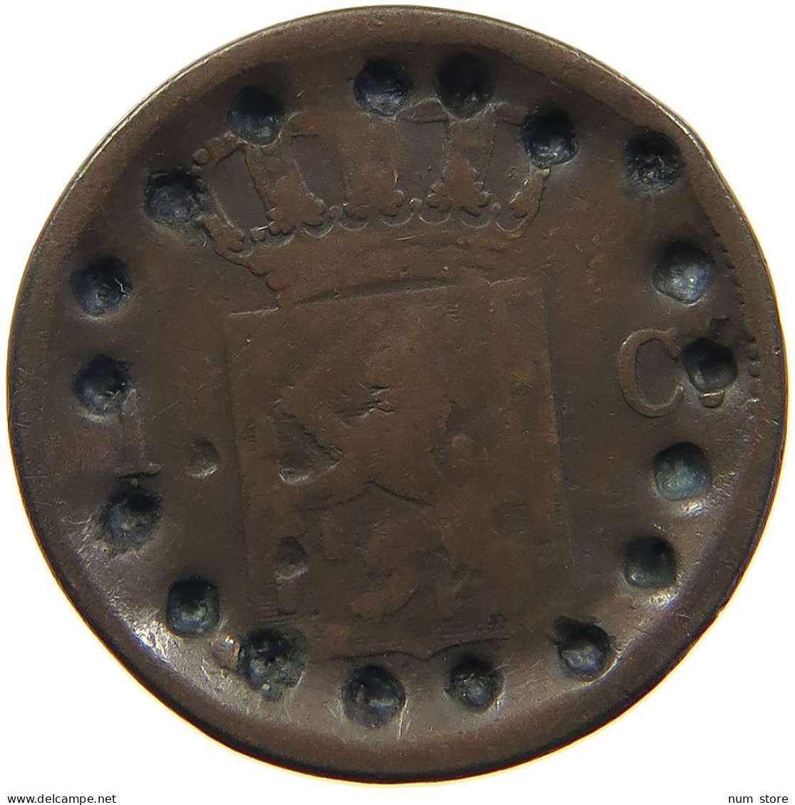 NETHERLANDS CENT 1823 WILLEM I. 1815-1840 #t161 0309 - 1815-1840: Willem I