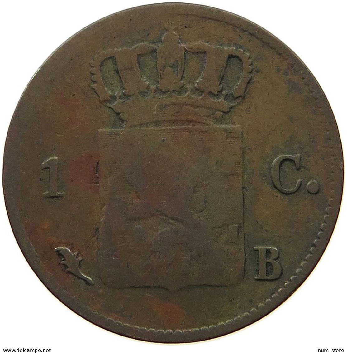 NETHERLANDS CENT 1827 B WILLEM I. 1815-1840 #t057 0099 - 1815-1840: Willem I