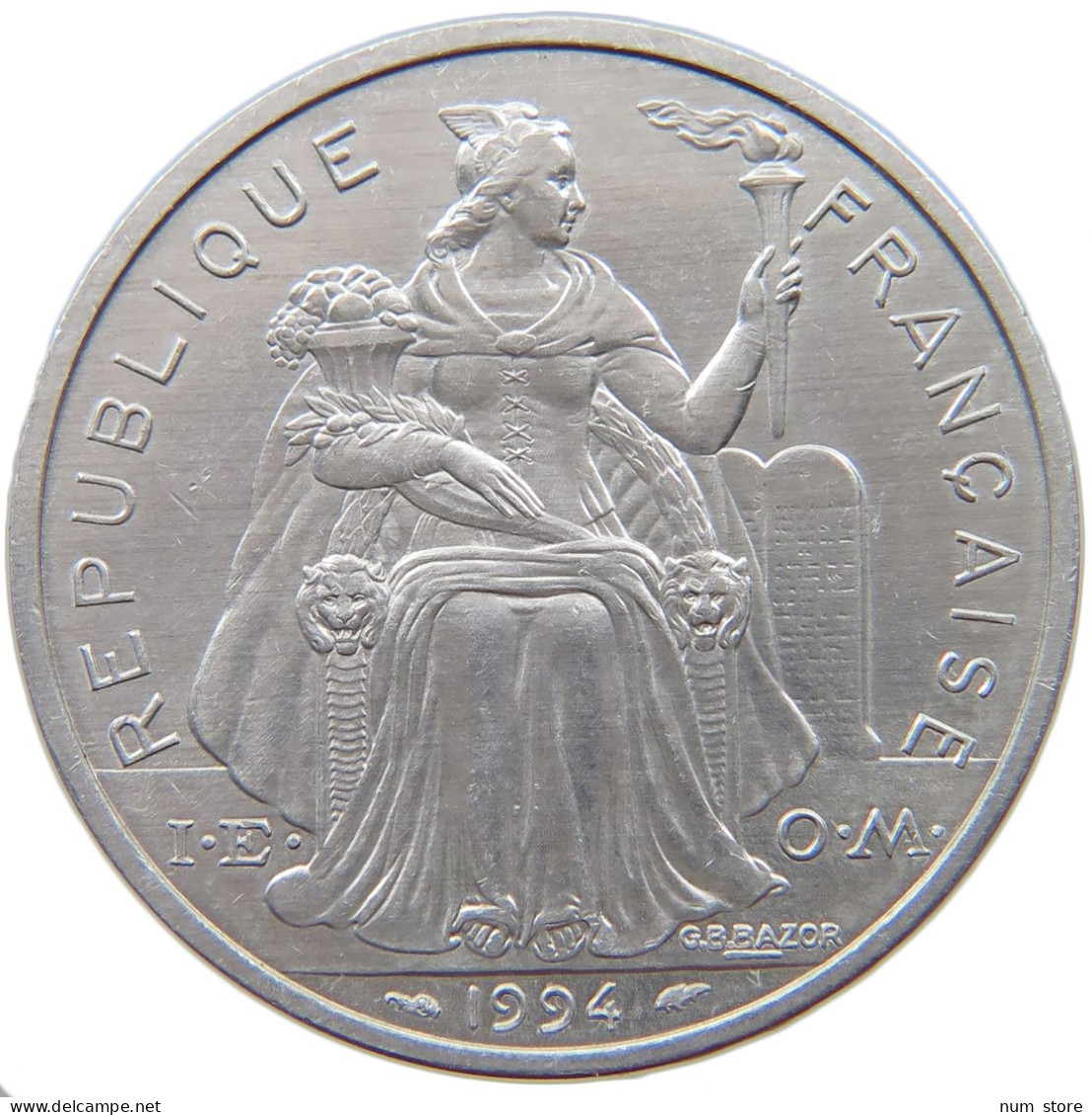 NEW CALEDONIA 5 FRANCS 1994  #s042 0509 - Nieuw-Caledonië