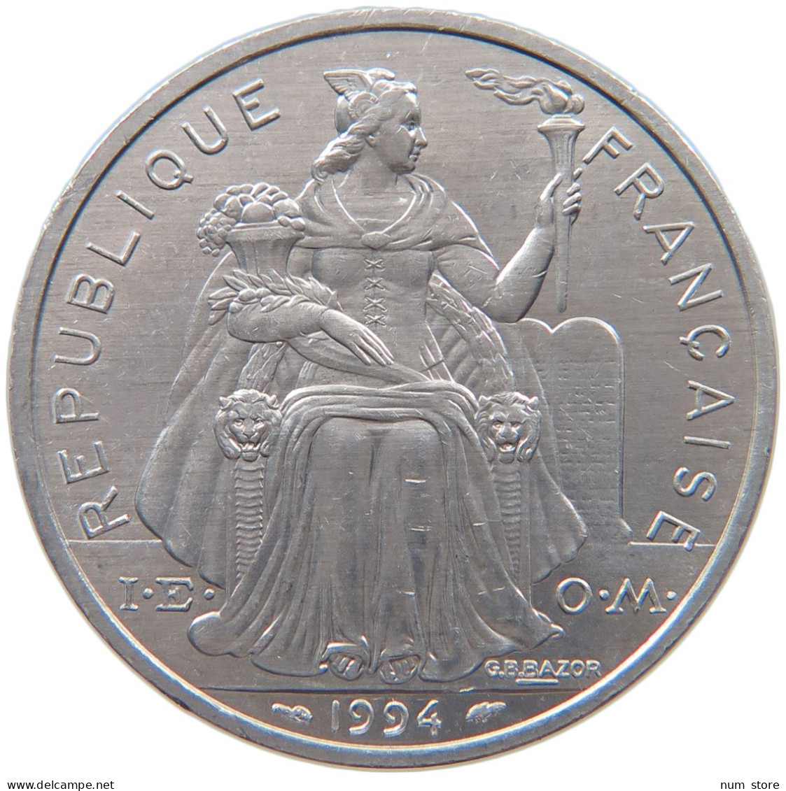 NEW CALEDONIA 5 FRANCS 1994  #s019 0131 - Nouvelle-Calédonie