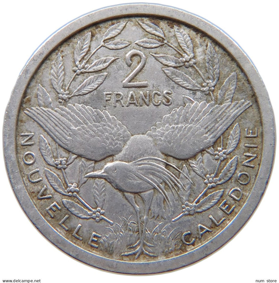 NEW CALEDONIA 2 FRANCS 1949  #c061 0211 - New Caledonia