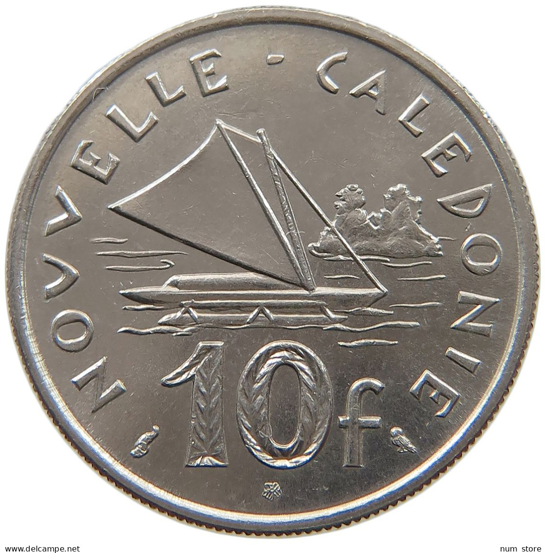 NEW CALEDONIA 10 FRANCS 1972  #s061 0331 - New Caledonia