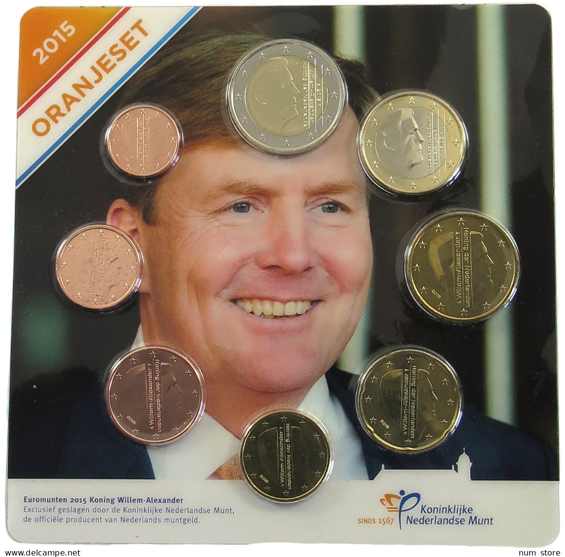 NETHERLANDS SET 2015  #ns04 0017 - Jahressets & Polierte Platten