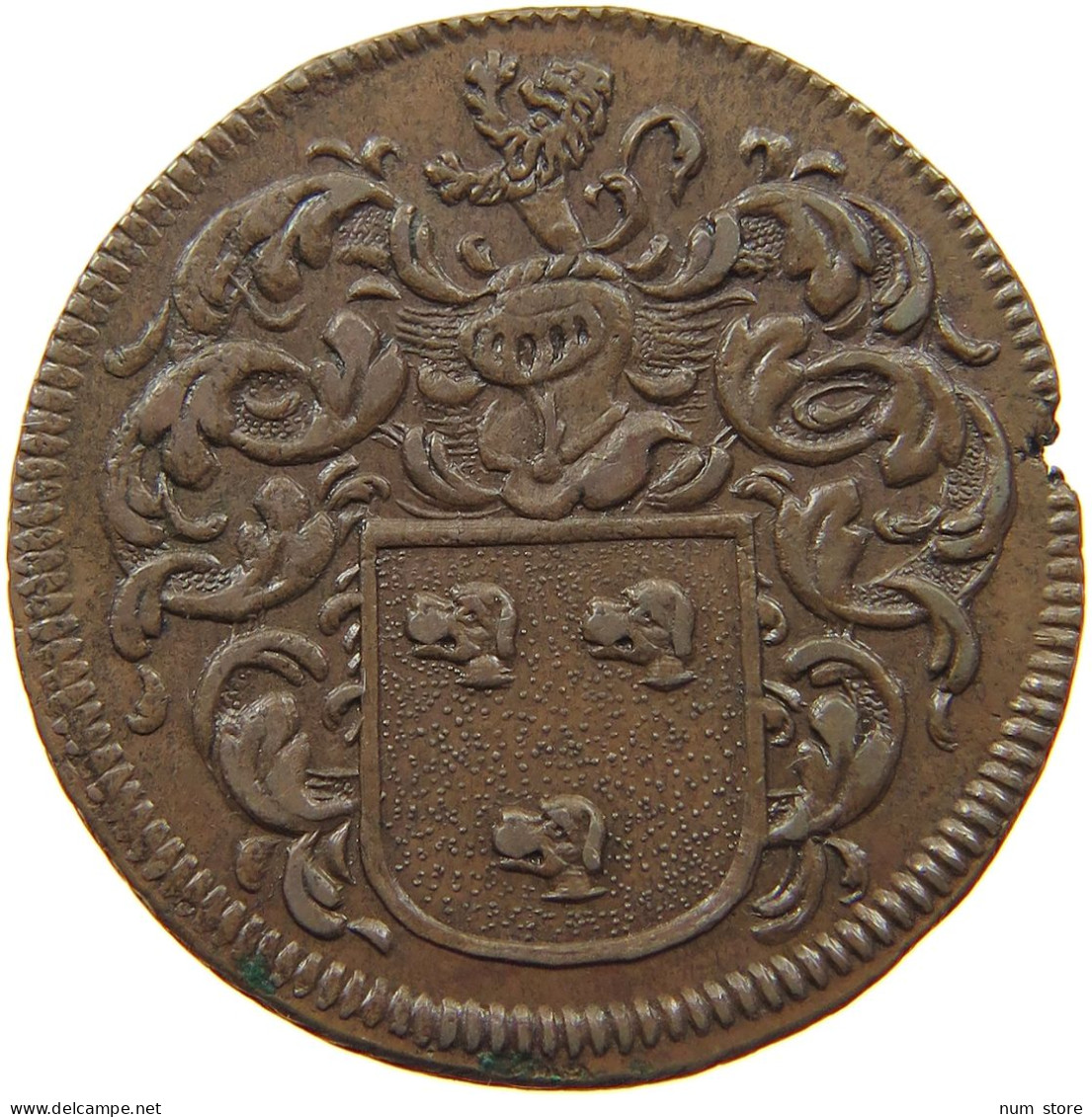 NETHERLANDS RECHENPFENNIG 1697 RECHENPFENNIG BRUSSEL #t124 0117 - …-1795 : Periodo Antiguo