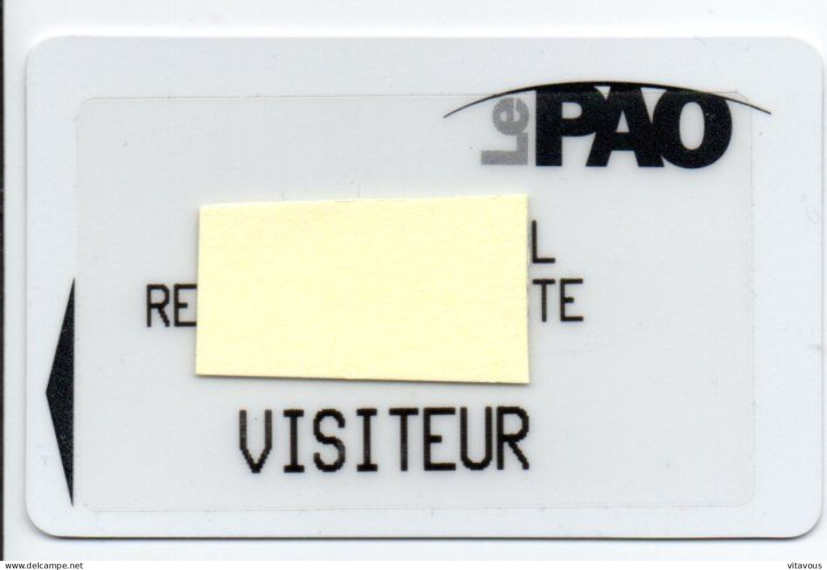 Carte Salon Badge PAO Card Magnétique Karte (salon 543) - Ausstellungskarten