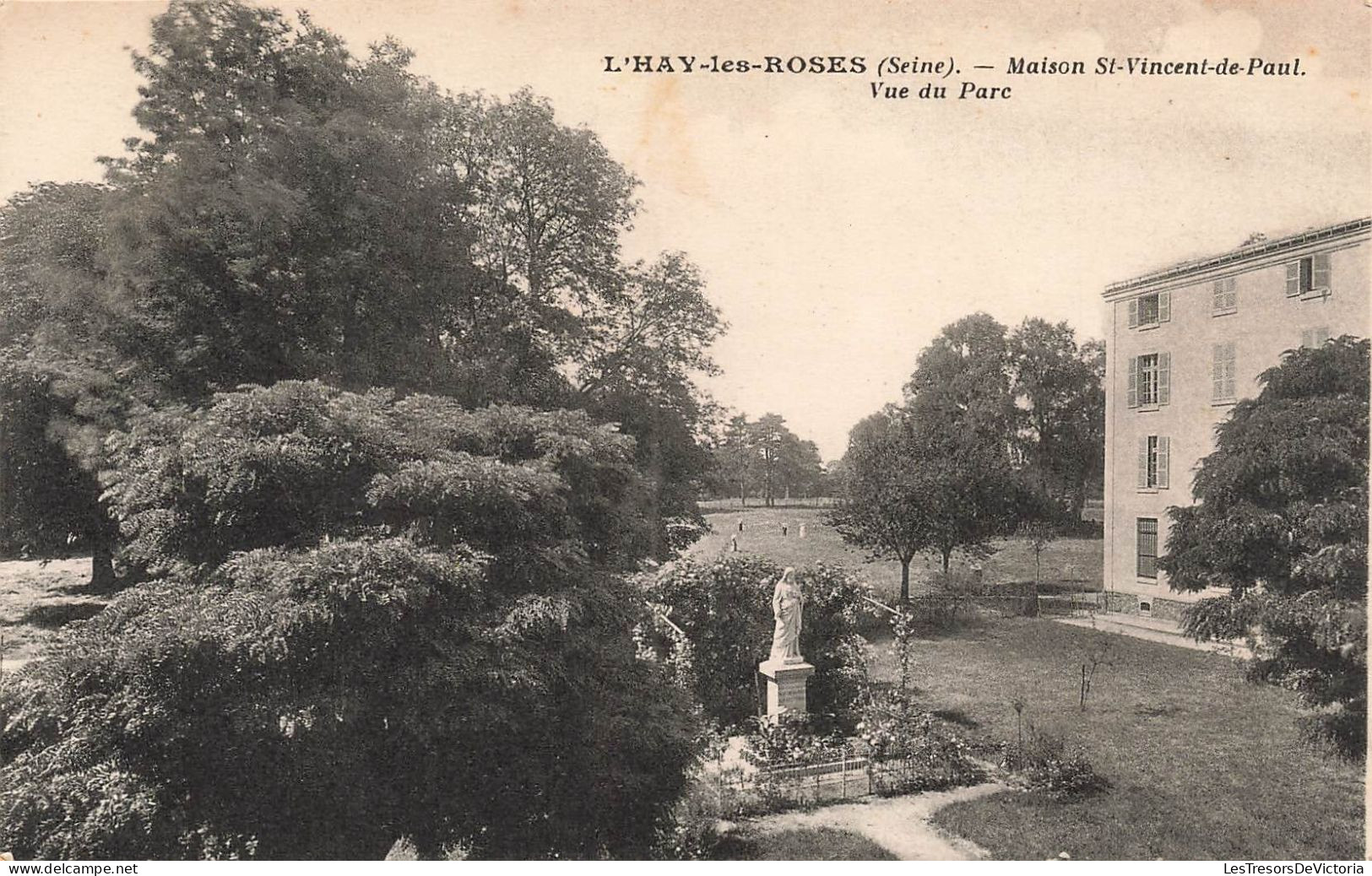 FRANCE - L'Hay Les Roses - Maison Saint Vincent De Paul - Vue Du Parc - Carte Postale Ancienne - L'Hay Les Roses