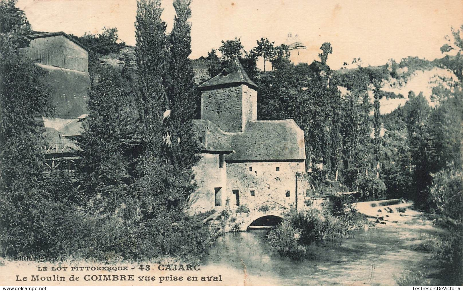 FRANCE - Cajarc - Le Moulin De Coimbre Vue Prise En Aval - Carte Postale Ancienne - Andere & Zonder Classificatie