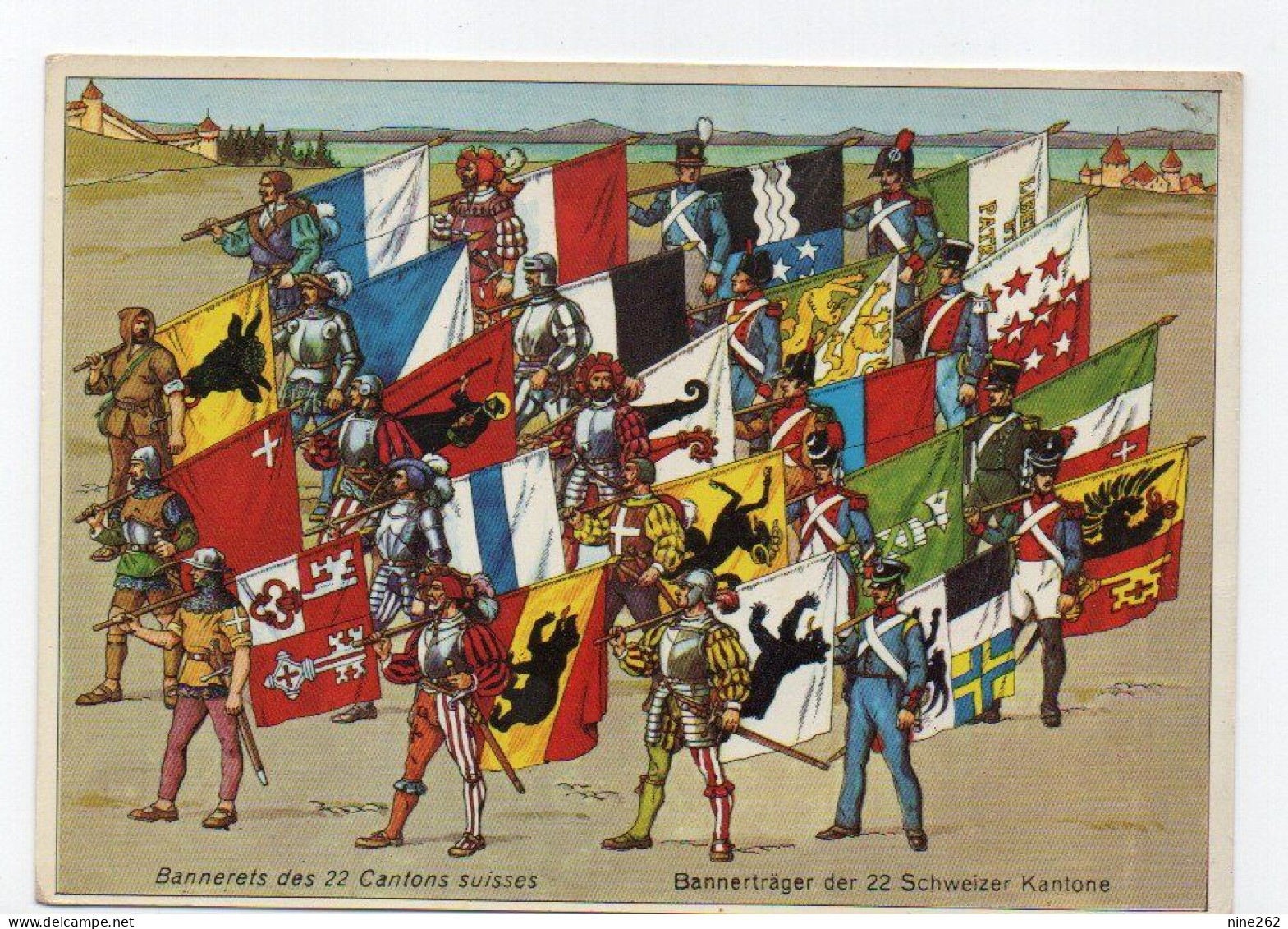 SUISSE....DRAPEAUX DES 22 CANTONS SUISSES.... - St. Anton