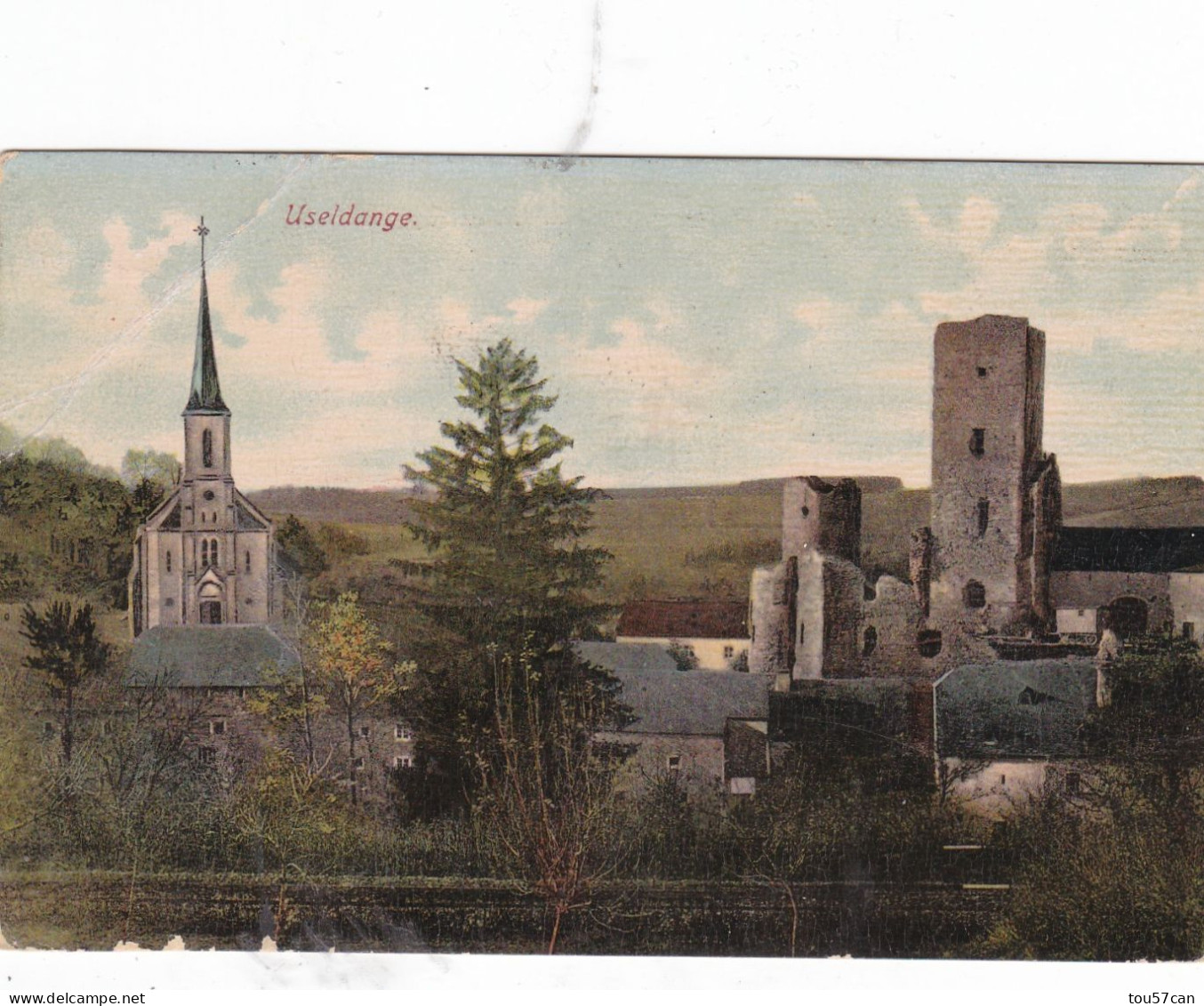 USELDANGE - REDANGE - GRAND DUCHE DE LUXEMBOURG  - MARCOPHILIE - TAMPON FERROVIAIRE DE 1907 - BETTINGEN - ETTELBRÜCK. - Varietà & Curiosità