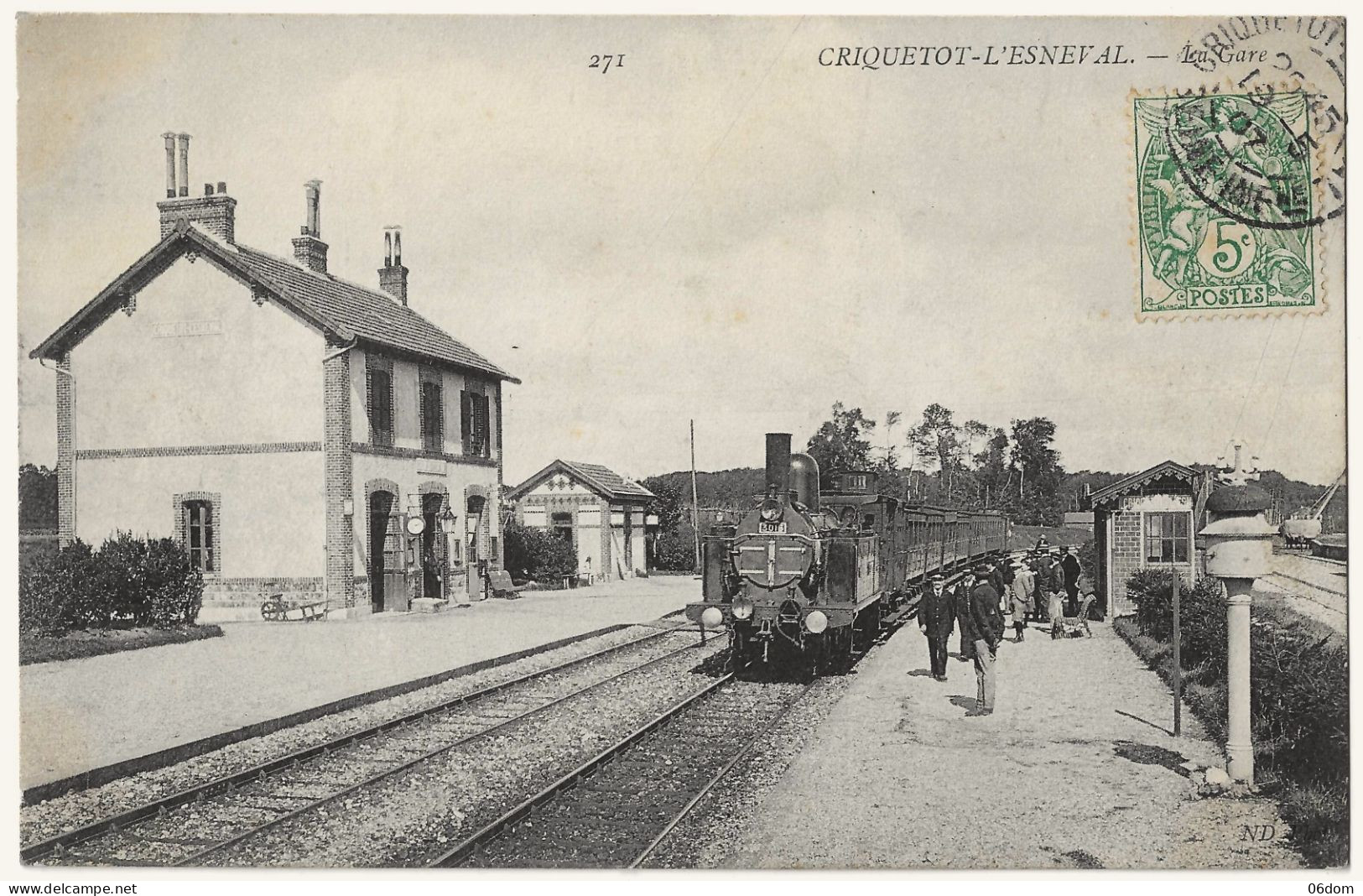 CPA 76 - CRIQUETOT L'ESNEVAL - La Gare - Criquetot L'Esneval