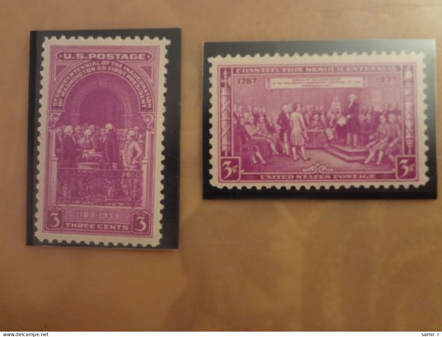 USA First President, Constitution (F67) - Unused Stamps