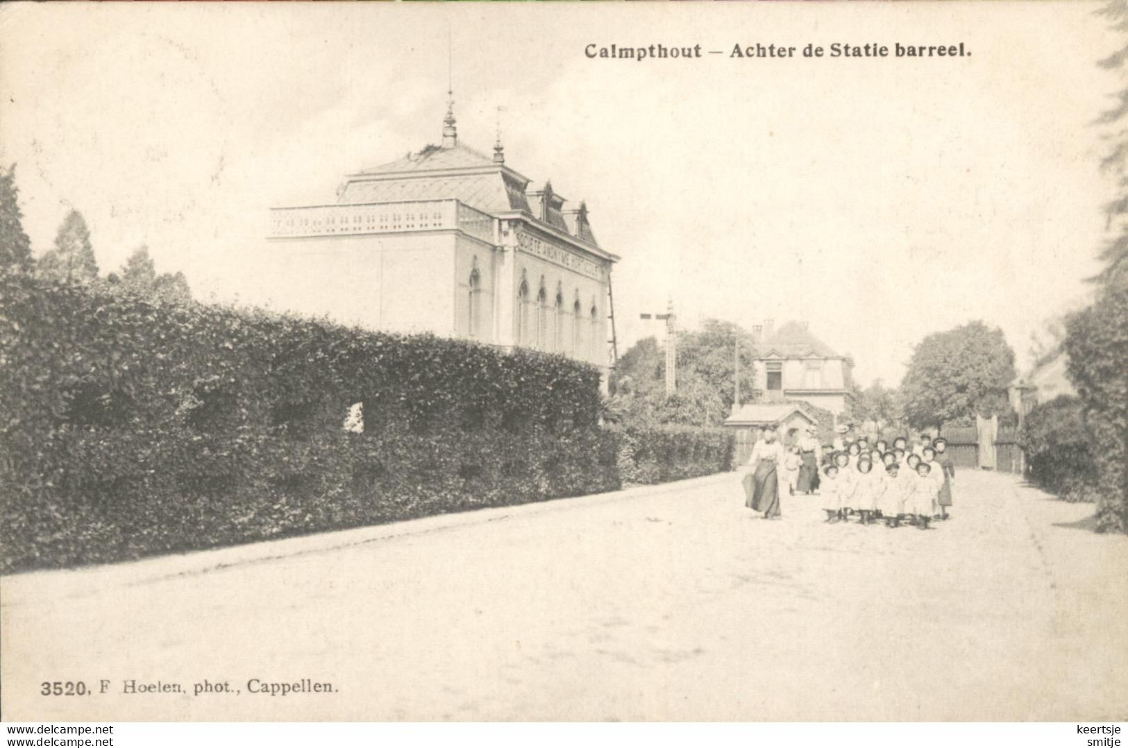 KALMTHOUT 1908 ACHTER DE STATIE BARREEL SCHOOLKLAS OP WANDELING - HOELEN KAPELLEN 3520 - Kalmthout