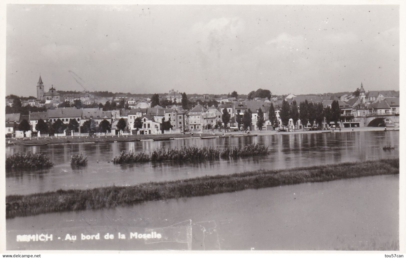 REMICH - GRAND DUCHÉ DU LUXEMBOURG - CPA GLACEE - INONDATIONS..... - Remich