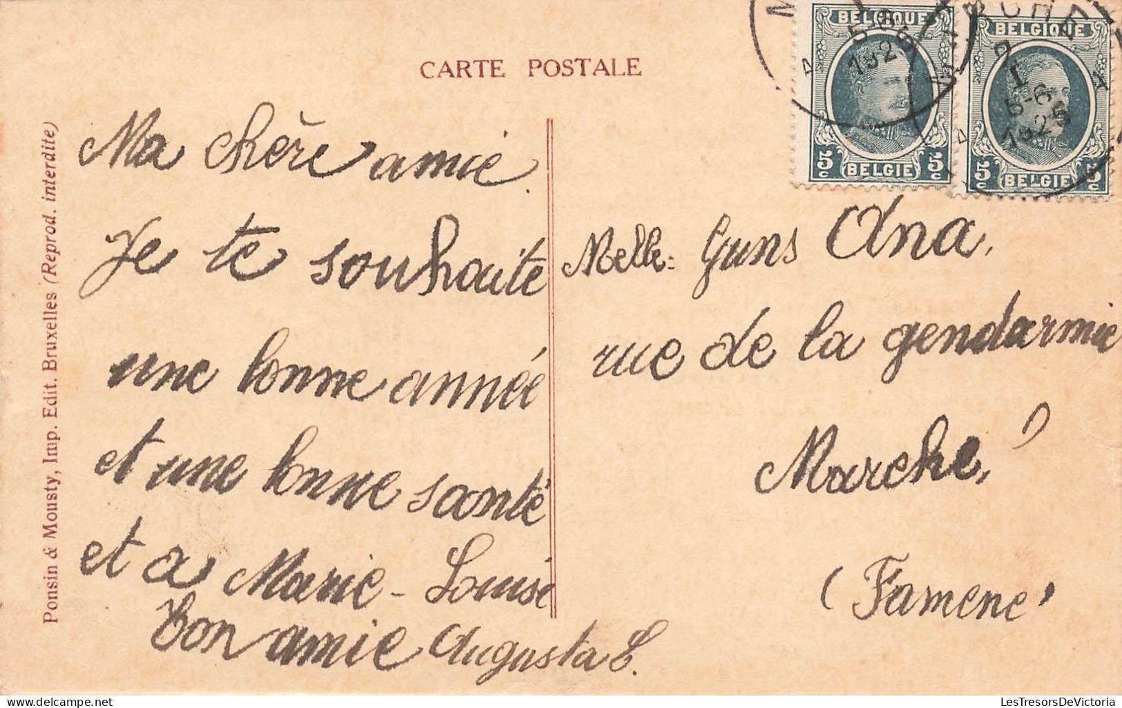 FÊTES ET VOEUX - Lettre Au Bon Dieu - Sonnet Par J Ponsin  - Carte Postale Ancienne - Other & Unclassified