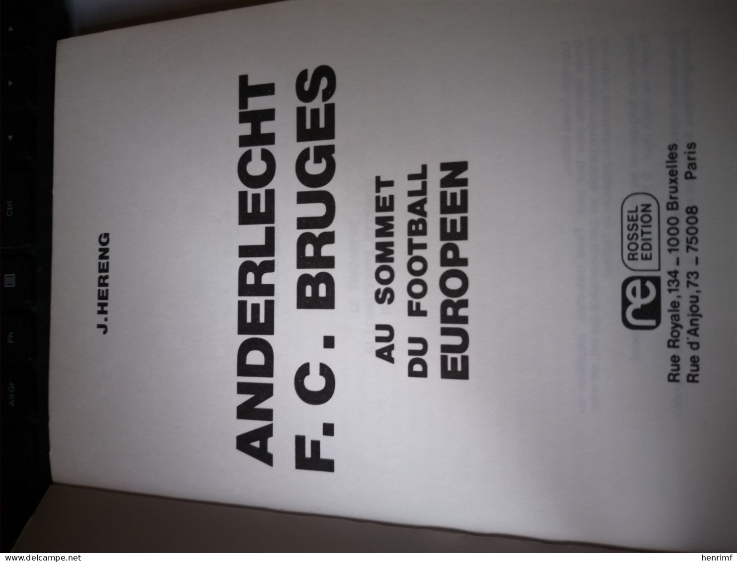 ANDERLECHT  F.  C  BRUGES - Libros