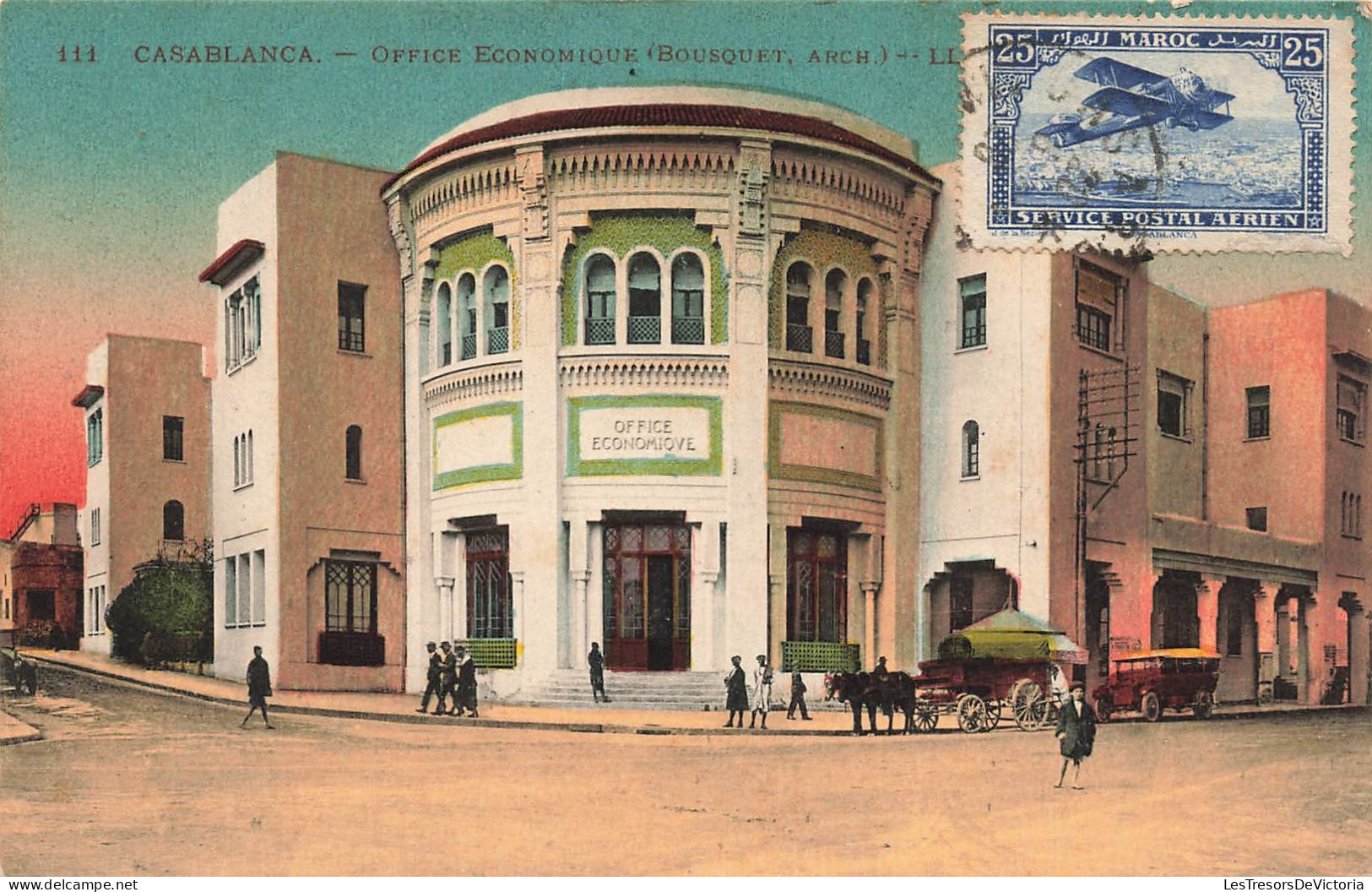MAROC - Casablanca - Office économique (Bousquet Arch) - Colorisé - LL. - Carte Postale Ancienne - Casablanca
