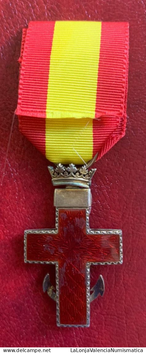 España Medalla Franco Cruz Roja Merito Naval PG 264 - Andere & Zonder Classificatie