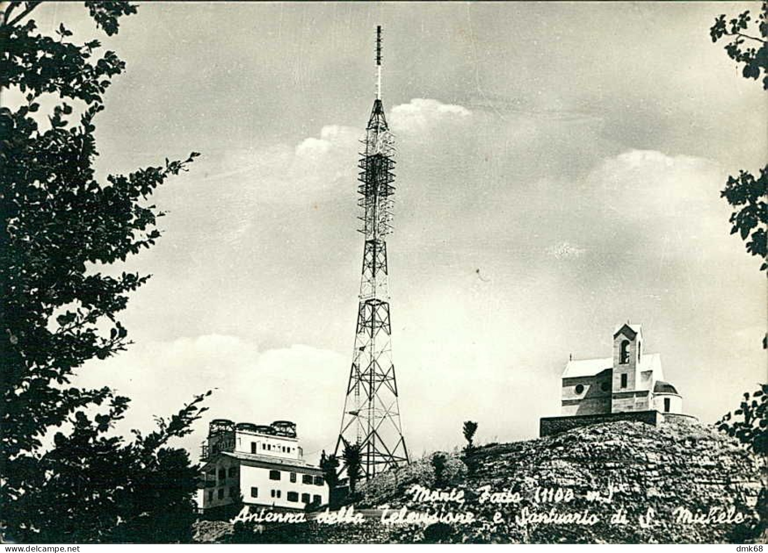 CASTELLAMMARE DI STABIA - MONTE FAITO - ANTENNA DELLA TELEVISIONE E SANTUARIO DI S. MICHELE - EDIZ. FARFALLA 1961(18684) - Castellammare Di Stabia