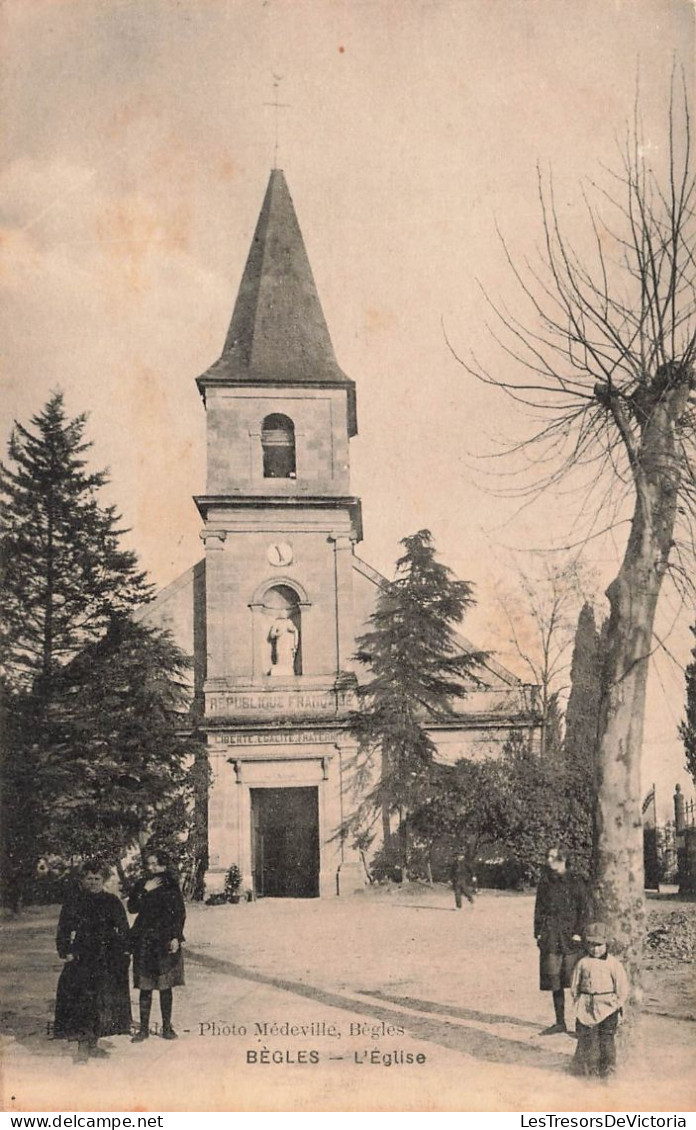 FRANCE - Bègles - La Cour De L'église - Carte Postale Ancienne - Andere & Zonder Classificatie