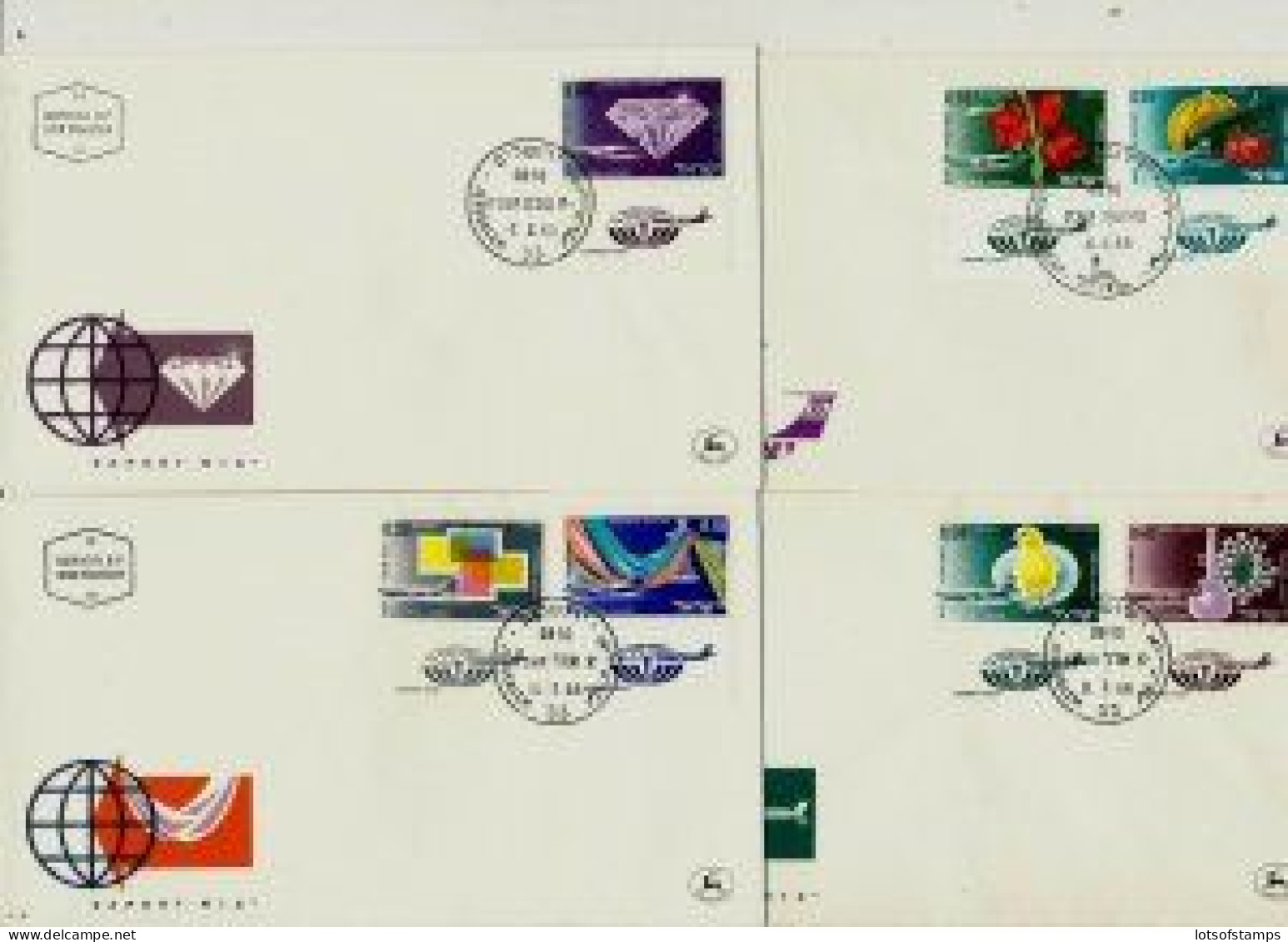 ISRAEL 1968 FDC YEAR SET - SEE 7 SCANS - Lettres & Documents