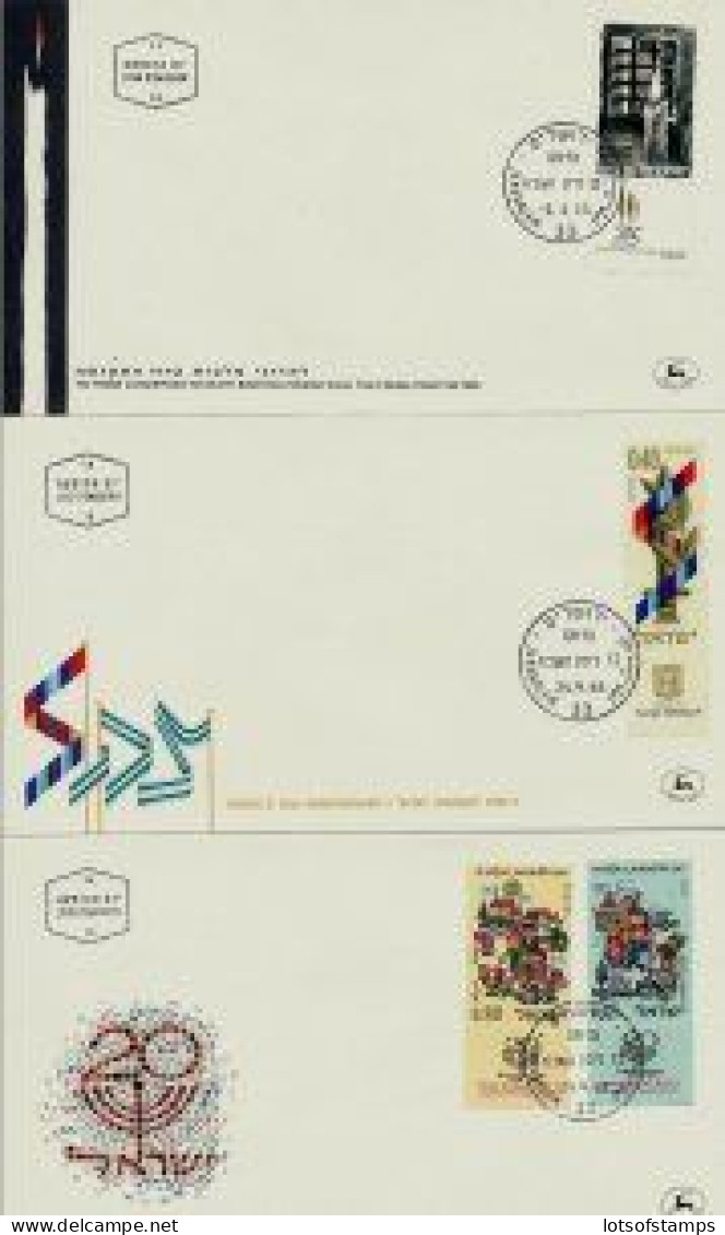 ISRAEL 1968 FDC YEAR SET - SEE 7 SCANS - Lettres & Documents
