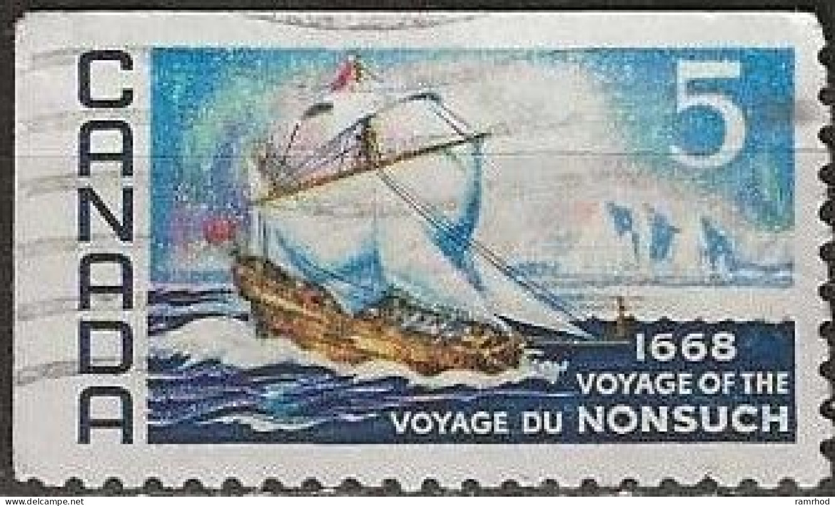 CANADA 1968 300th Anniversary Of Voyage Of The Nonsuch - 5c - The Nonsuch FU - Gebruikt