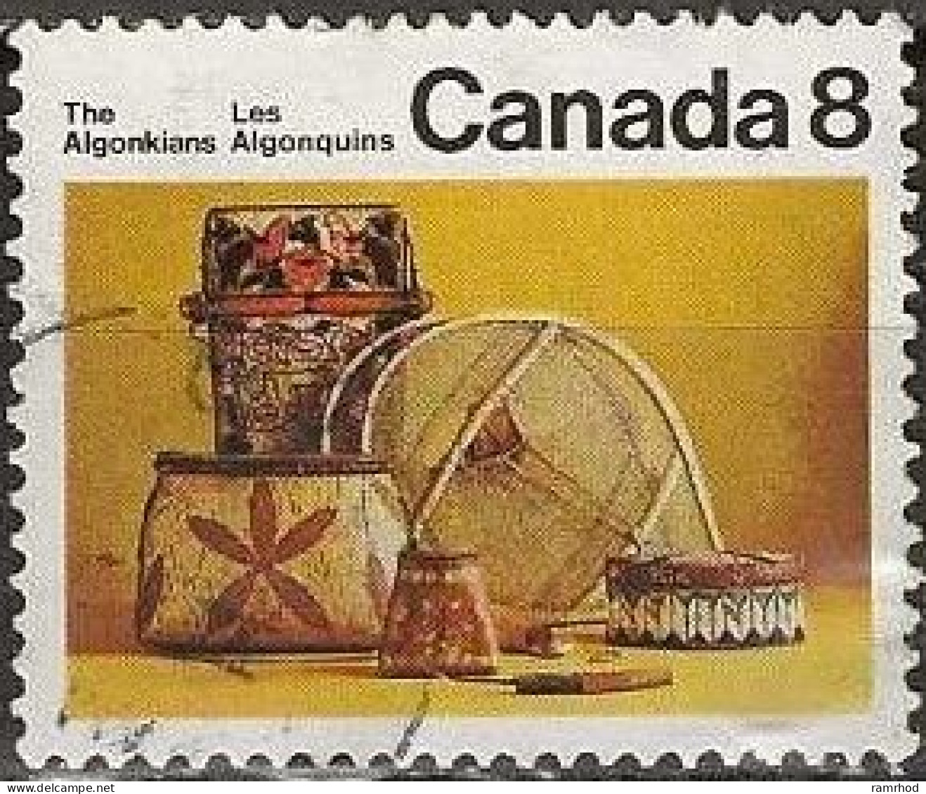 CANADA 1972 Canadian Indians - 8c. - Algonkians FU - Oblitérés