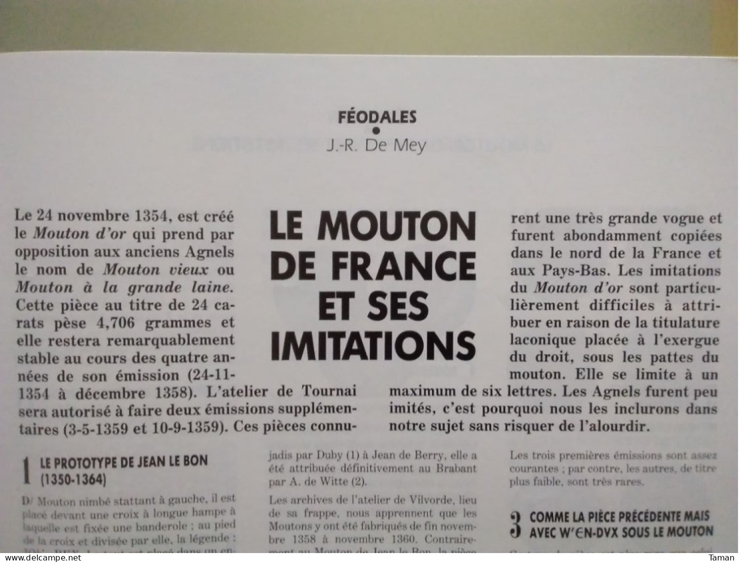 Numismatique & Change - Le Mouton De France - Massalia Marseille - Méreaux - Gros Tournois De Jean II Le Bon - Französisch